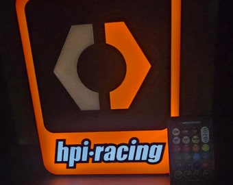 HPI Racing logo 3d printed light box