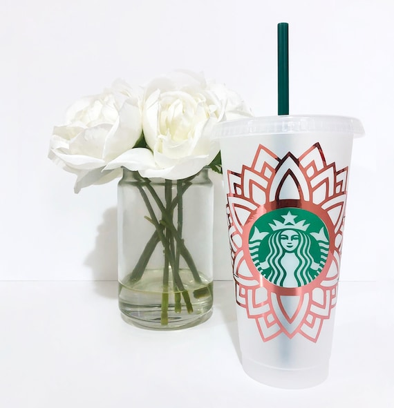 Download Mandala Flower Starbucks Cold Cup Svg Files Cricut Etsy