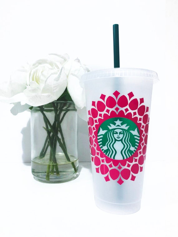 Download Mandala Flower Starbucks Cold Cup SVG Fichiers Cricut | Etsy