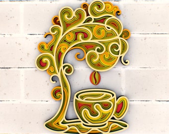 Download Mandala Coffee Svg Etsy