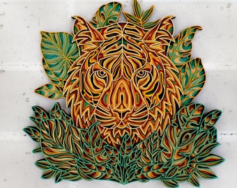 Download Mandala Tiger Svg Etsy