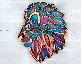 Download Mandala Lion Svg Etsy