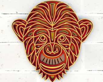 Download Mandala Monkey Etsy