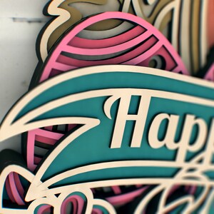 Easter Bunny 3D Mandala Svg Files, Multilayer Panel for Laser Cutting ...