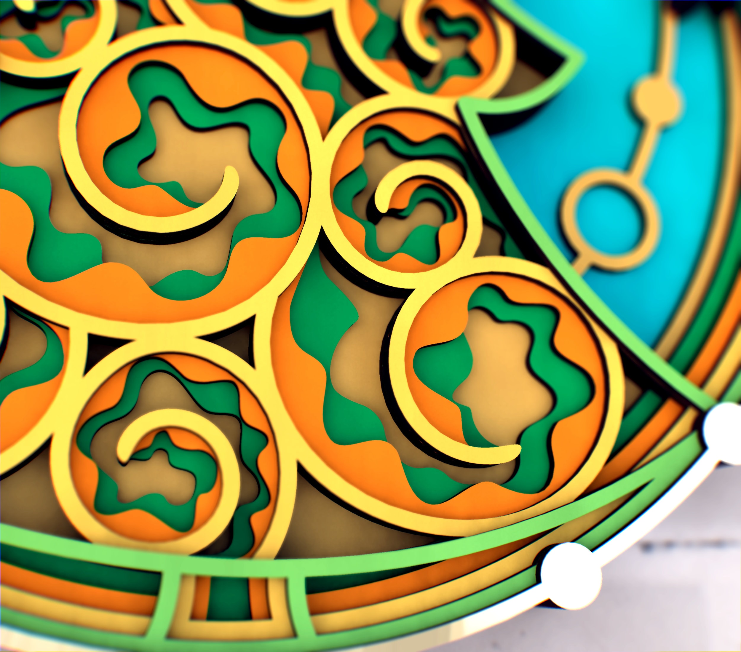 Christmas Tree Ball 3D Mandala Svg Files, Multilayer Panel for Laser ...