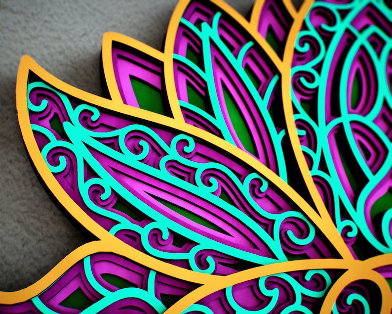 Download Elephant Zentangle SVG 3D Mandala SVG files for Cutting | Etsy