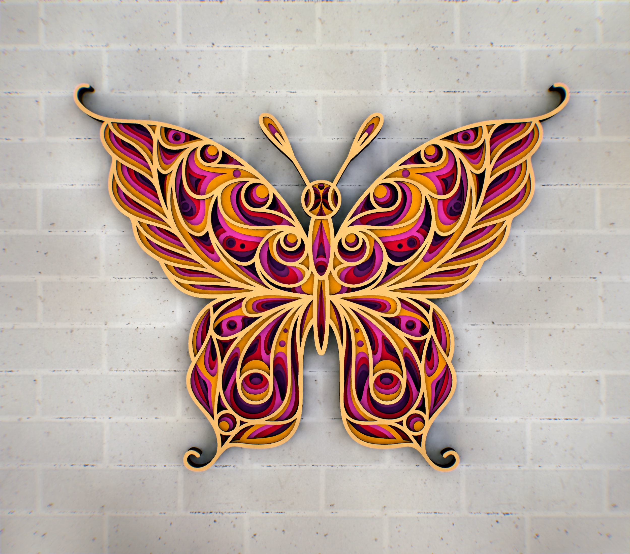 Chirpwood Shadows Multi-Canvas Art Kit: Butterflies