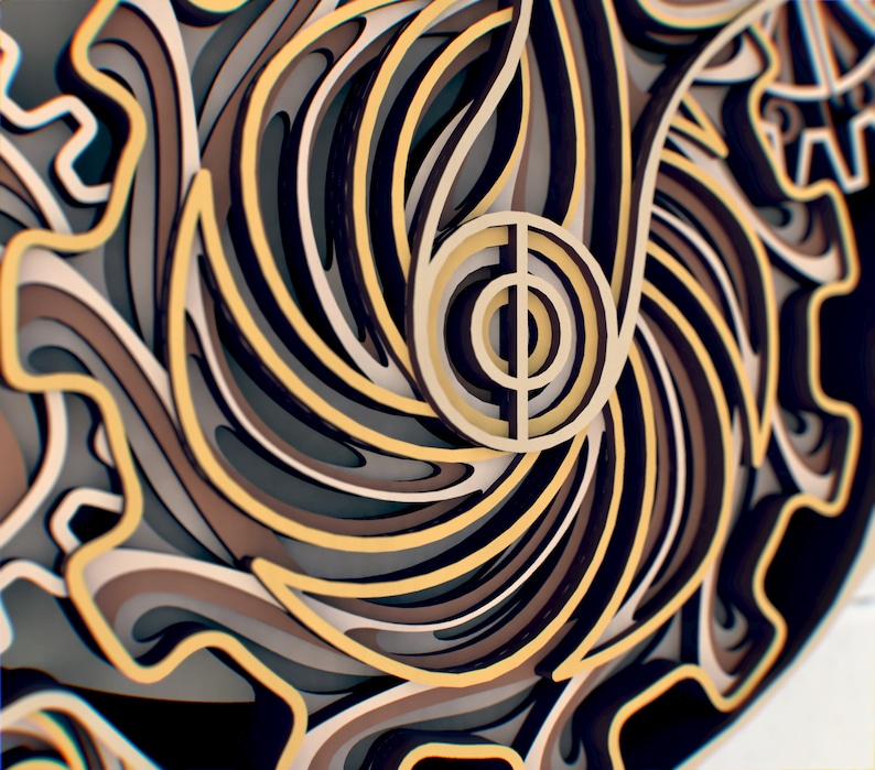 Download Clock Mechanism 3d Mandala Svg Files Steampunk Style Multilayer Panel For Laser Cutting Layered Svg Files For Cnc Router Laser Or Cricut Blueprints Patterns Craft Supplies Tools Vadel Com