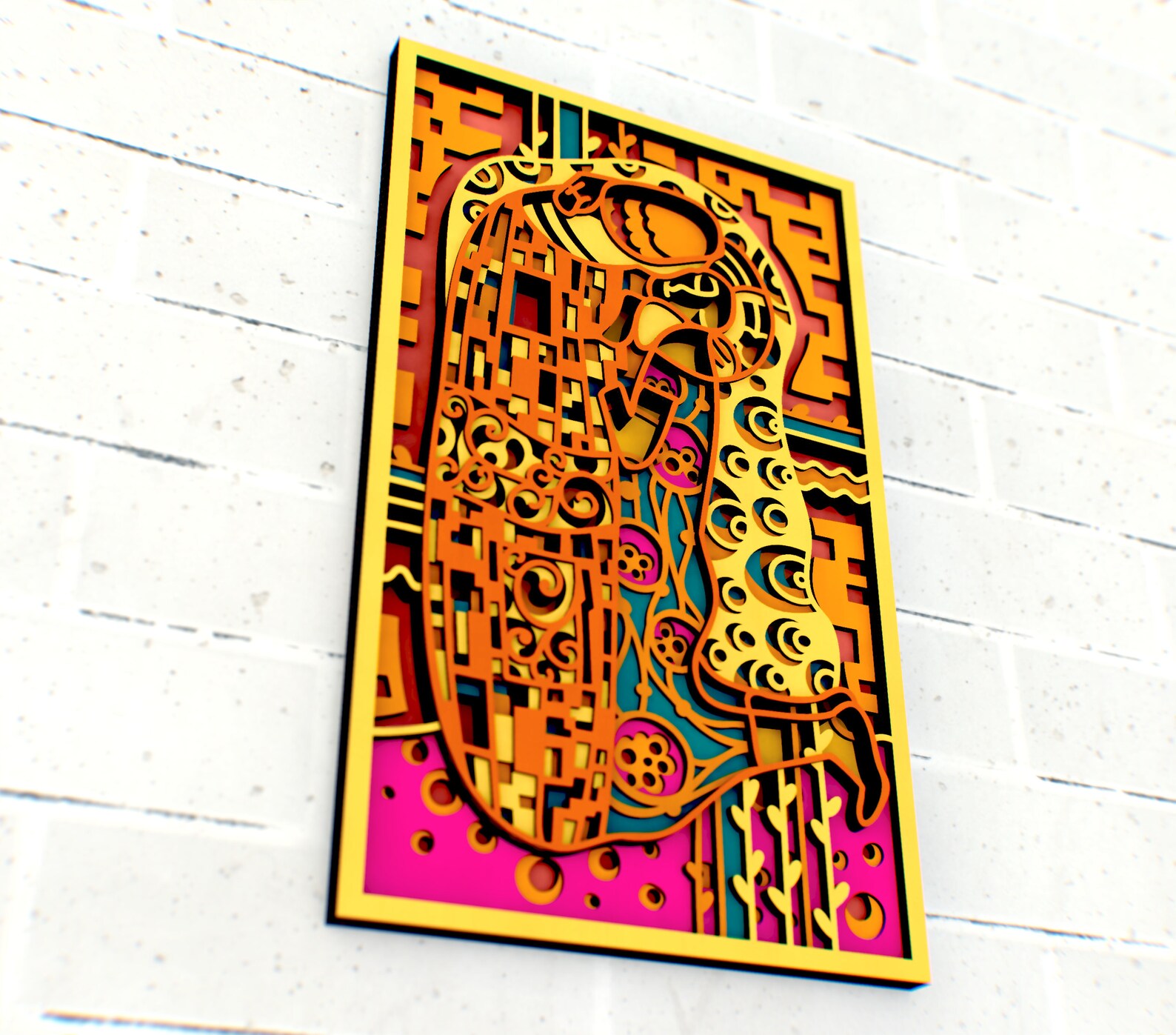 klimt-kiss-3d-svg-mandala-files-multilayer-panel-for-laser-cutting