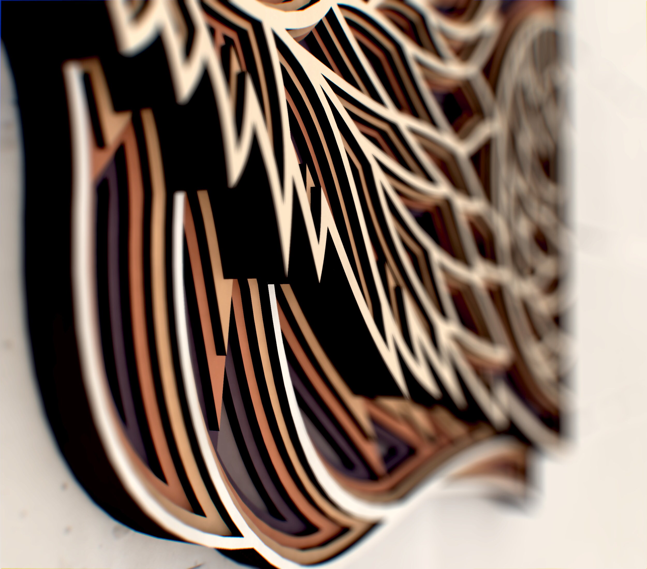 Eagle Zentangle 3D Mandala Svg File, Multilayer Panel for Laser Cutting ...