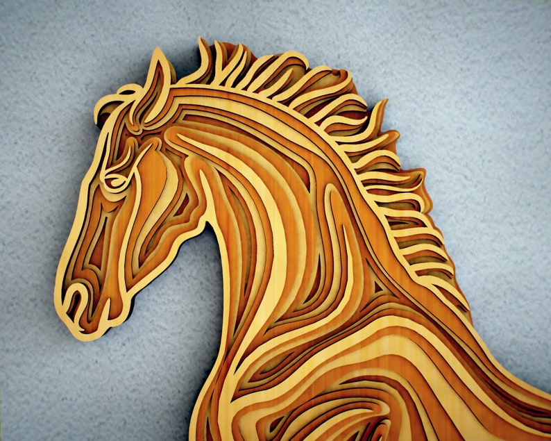 Download Horse 3D Mandala SVG files Animal Mandala Files for Laser ...