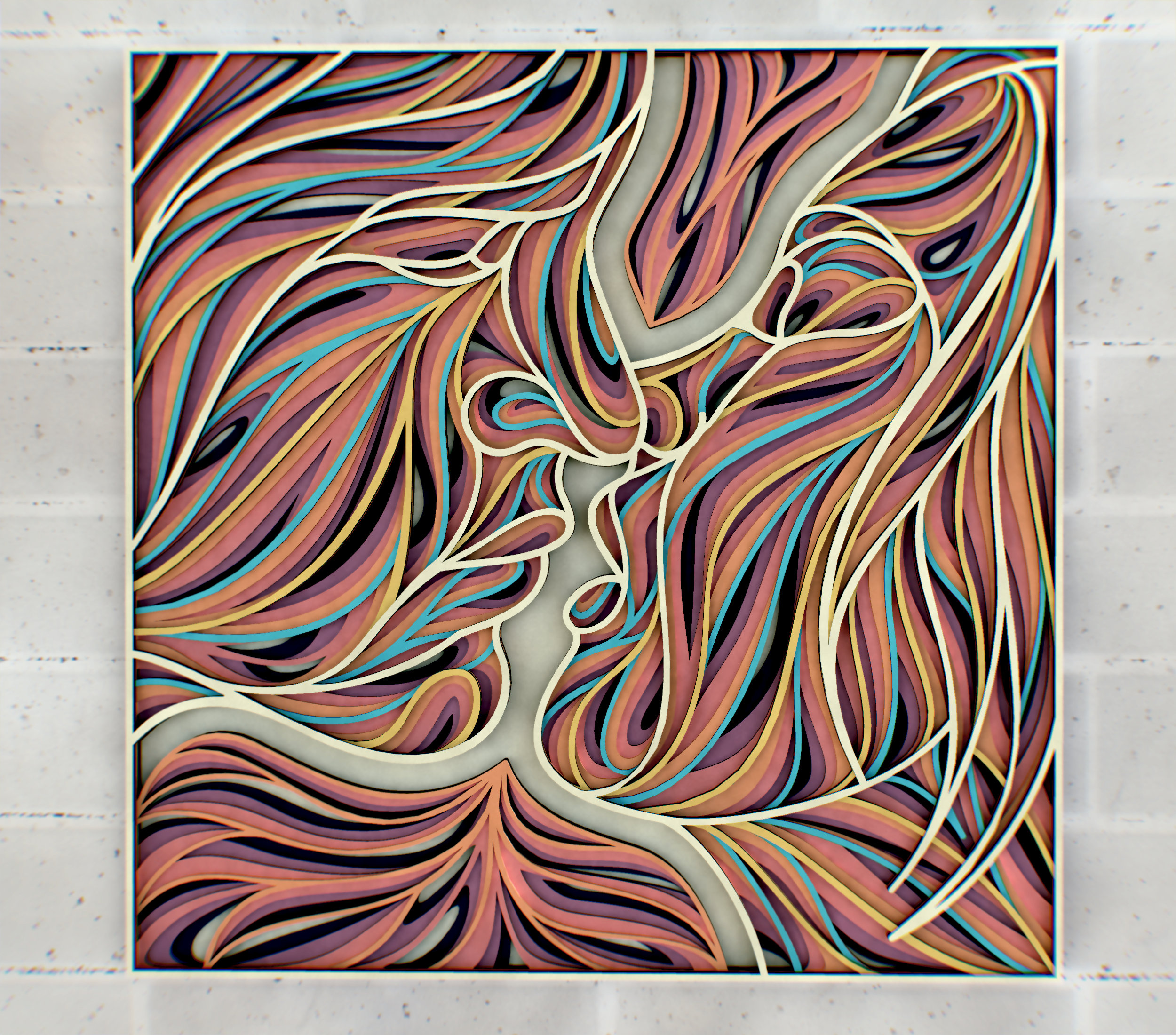 Download Kiss 3d Mandala Svg Files Patterns Files For Laser Cutting Etsy