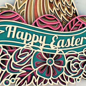Easter Bunny 3D Mandala Svg Files, Multilayer Panel for Laser Cutting ...