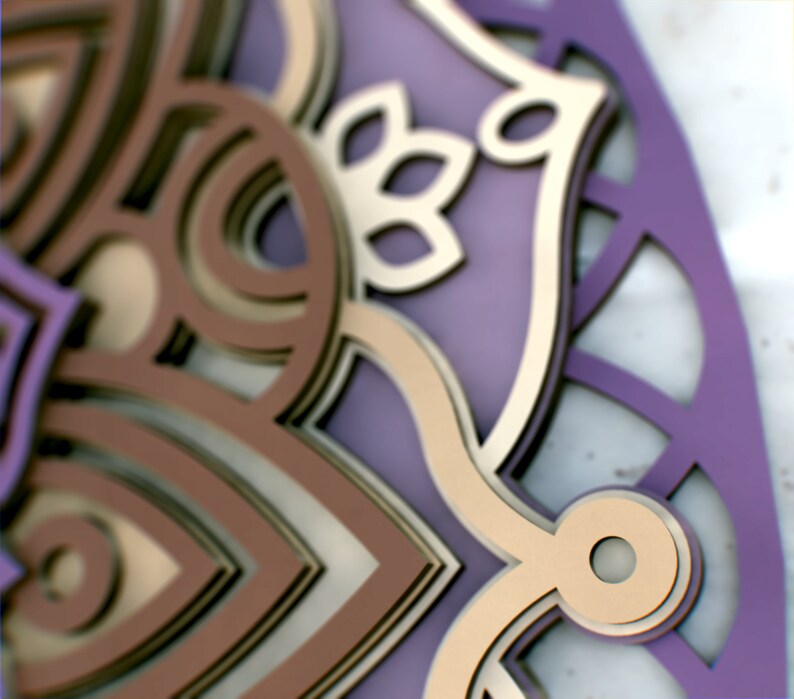 Download Tree Of Life 3D Mandala svg files Multilayer Panel for ...