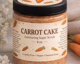 Carrot Cake Exfoliating Sugar Scrub