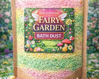 Enchanted Fairy Garden Bath Dust – Mystery Toys Inside – Kids Bath Soak