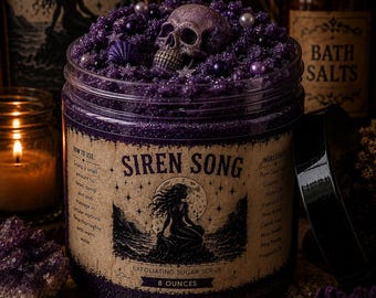 Siren’s Song Exfoliating Sugar Scrub| Orchid Jasmine Vanilla Musk