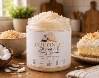 Coconut Cream Pie Exfoliating Sugar