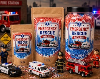 Emergency Rescue Bath Dust| First Responders| Firefighters-Police-EMS