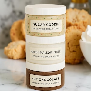 Stackable Holiday Sugar Scrubs