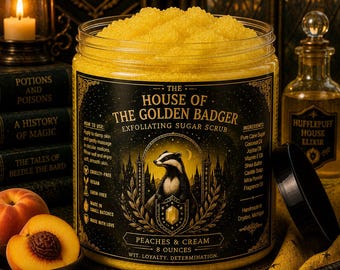 The House of the Golden Badger | Peaches & Cream Exfoliating Sugar Scrub