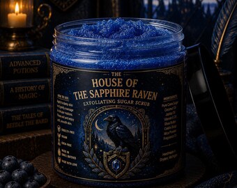 House of the Sapphire Raven | Blueberry & Coconut Exfoliating Sugar Scrub