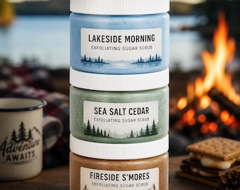 Campfire Collection Exfoliating Sugar Scrub Gift Set | Set of 3