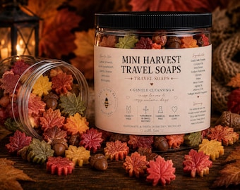 Autumn Stroll Travel Soap | Twilight Woods Scent | Fall Goat Milk Soap | Mini Soap Sampler | Autumn Gift | Handmade Soap