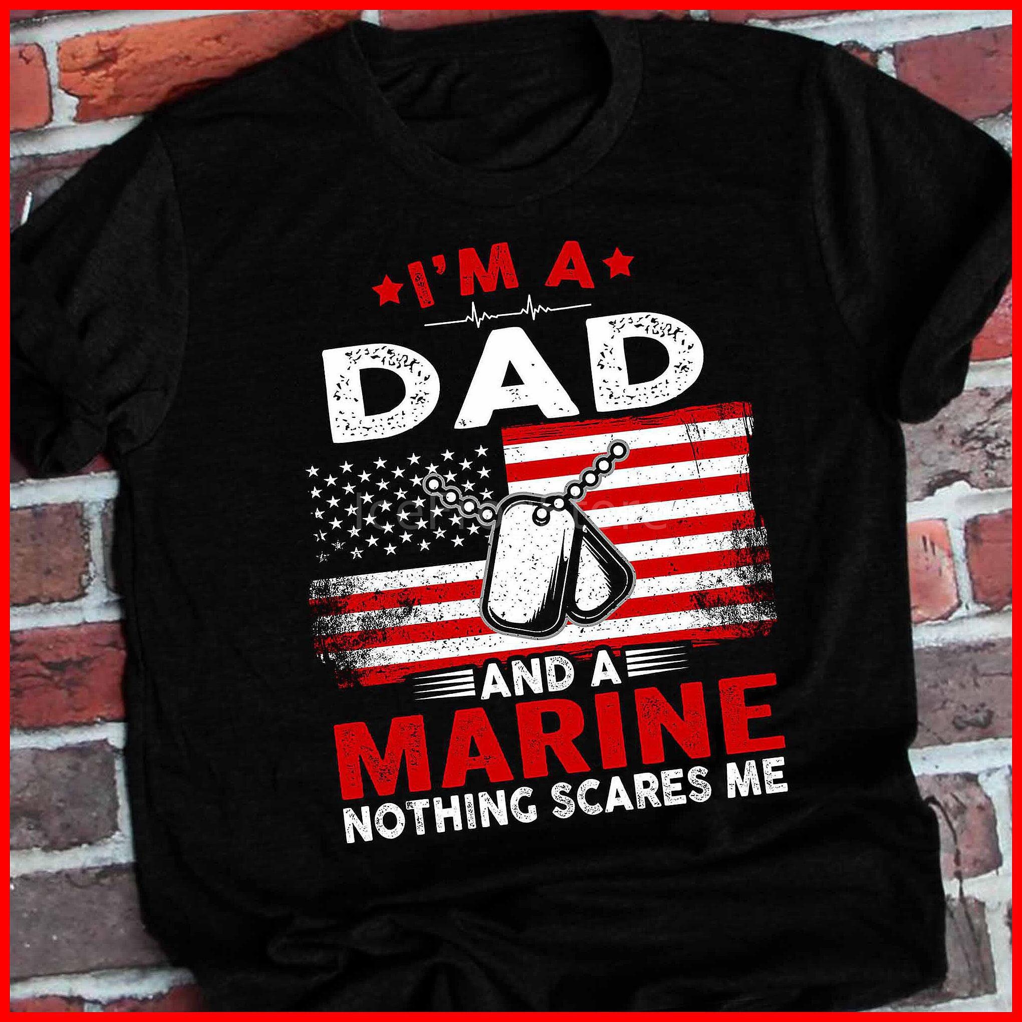 Proud marine dad shirt for men. marine shirt. gift for marine. | Etsy