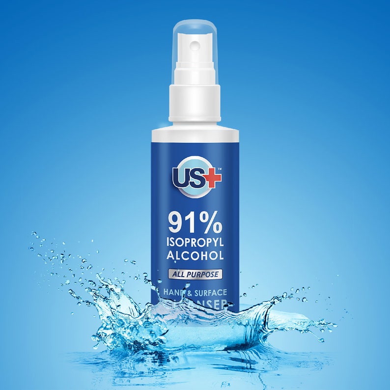 4 oz 91 Isopropyl Alcohol Disinfectant Spray for Hands