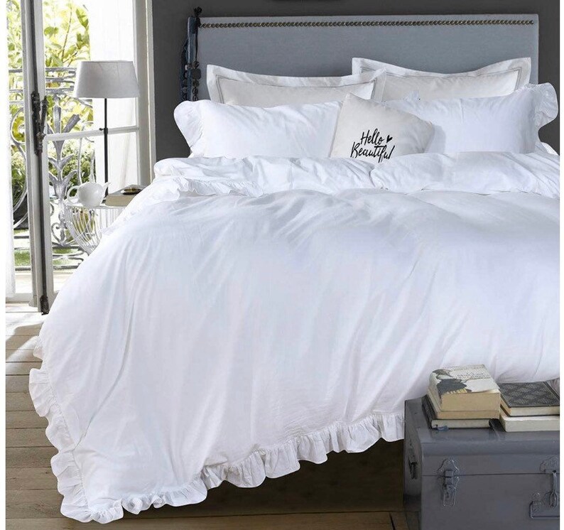 French Country Ruffle Duvet Cover Etsy