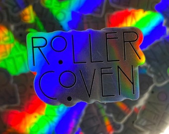 Roller Coven Holographic Quad Roller Skate Sticker Accessory
