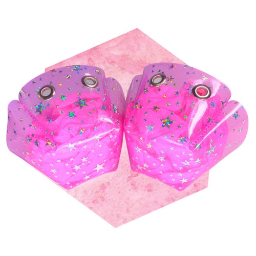 Pink Jelly Twinkle Star Vegan Toe Guard Cap for Roller Skates Etsy