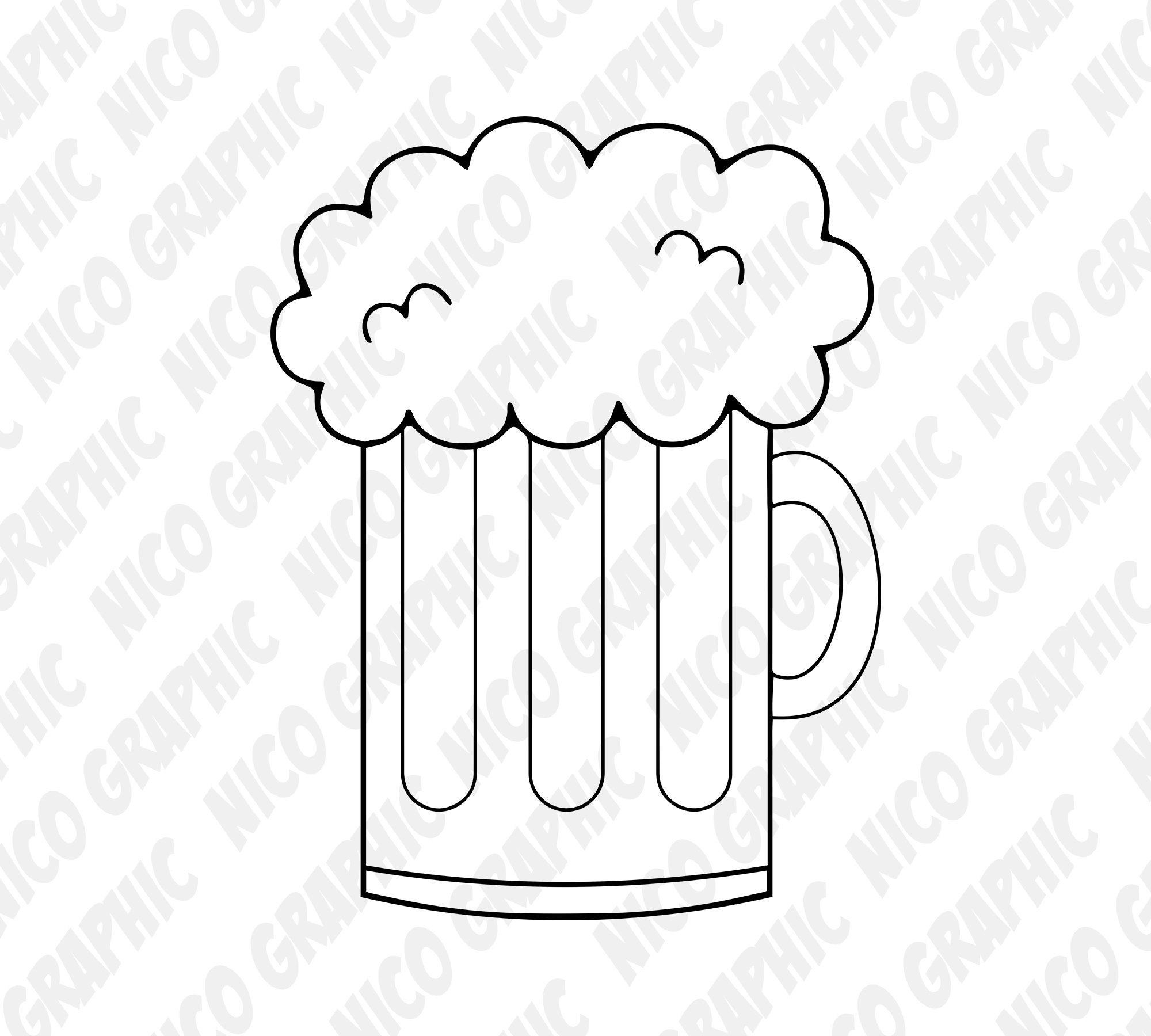 Beer SVG Cut Files Clipart Svg Png Pdf Dxf Eps Digital | Etsy