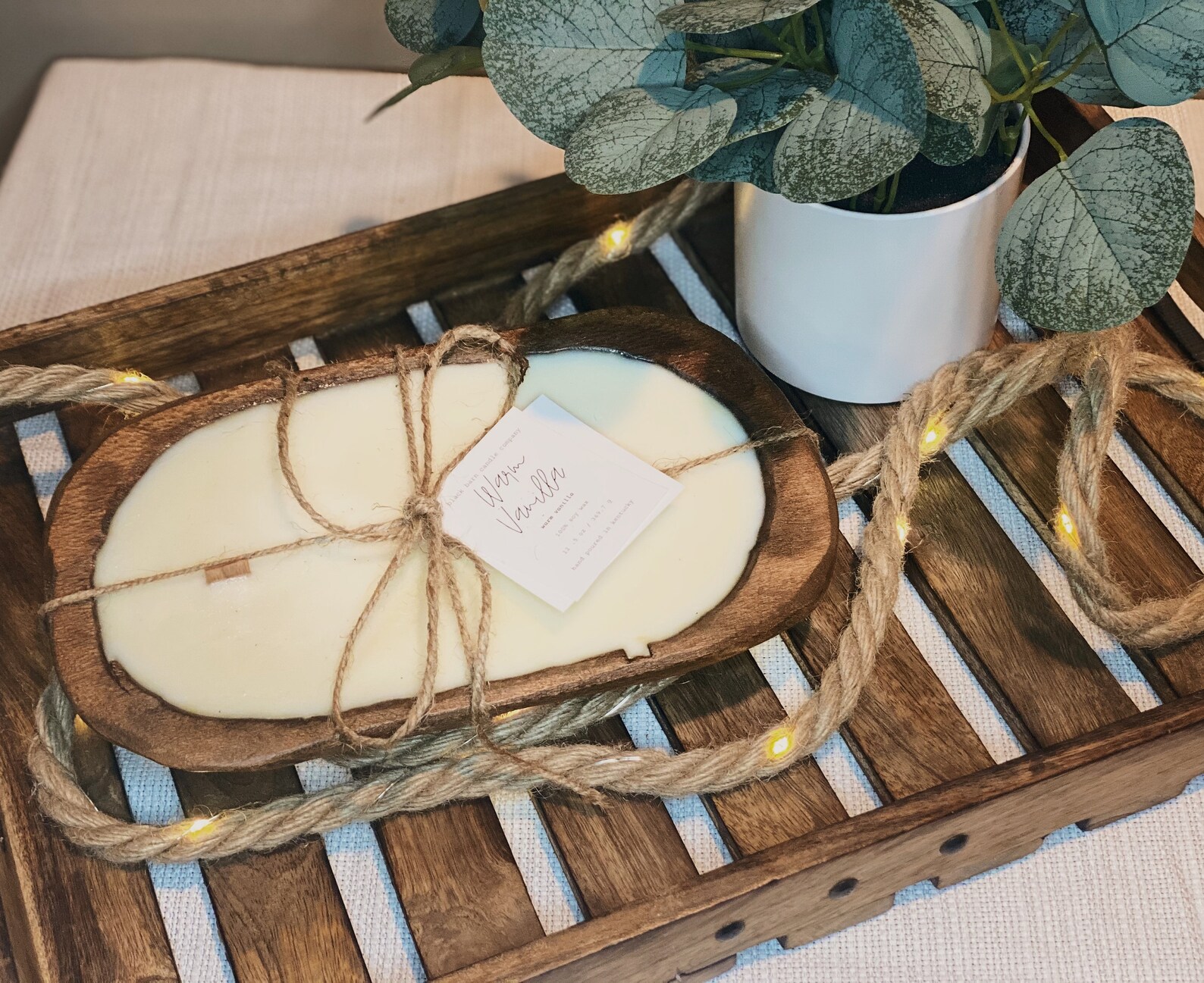 Wooden Dough Bowl Candles MULTIPLE SCENTS Etsy