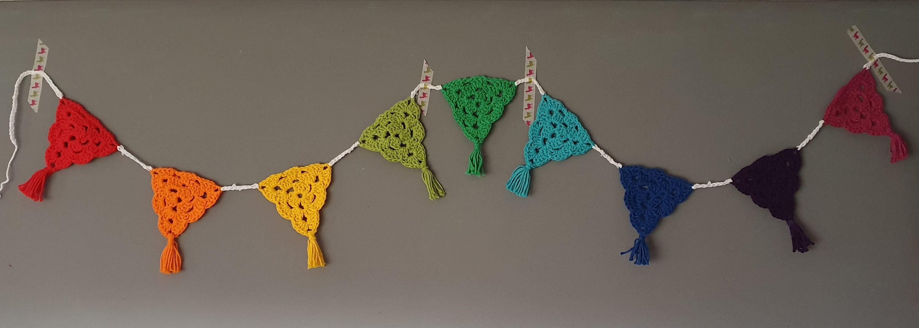 Tassle Tastic Rainbow Bunting - Crochet Pattern - Etsy