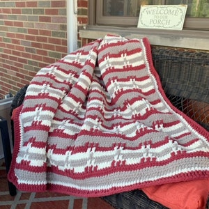 Textured Crochet Blanket, Crochet Pattern, Crochet Blanket Pattern, Bulky Crochet Blanket