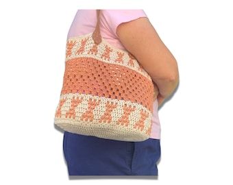 Mosaic Crochet Bag Pattern, Crochet Bag Pattern, Crochet Bag