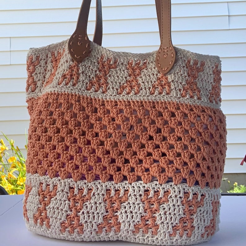 Mosaic Crochet Bag Pattern, Crochet Bag Pattern, Crochet Bag image 4