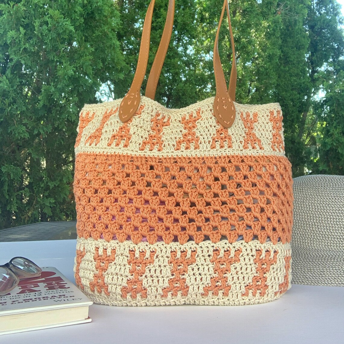 Mosaic Crochet Bag Pattern, Crochet Bag Pattern, Crochet Bag Etsy