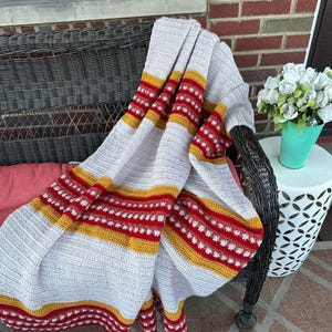 Crochet Pattern, Crochet Blanket, Fall Crochet Blanket, Crochet Blanket Pattern