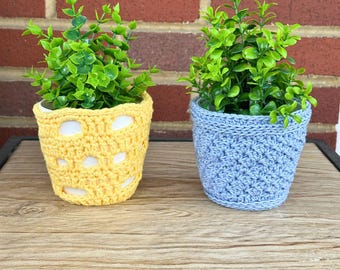 Crochet Pot Cozy Pattern, Crochet Home Decor Pattern, Digital PDF