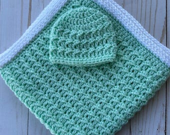 Preemie Hat and Blanket Crochet Bundle, Crochet Pattern Bundle for Babies, Crochet Patterns For Charity, Digital PDF