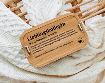 Abschiedsgeschenk Kollegin, Lieblingskollegin, Brotdose Kollegin, Geschenk Kollegin, Arbeitskollegin, Geburtstag Kollegin