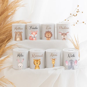 Spardose personalisiert, Spardose, Spardose Kind, Baby, Personalisierte Spardose, Taufe, Geschenk Geburt, Spardose Keramik Tiger