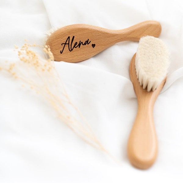 Brosse à cheveux bébé, brosse à cheveux bébé, peigne bébé, brosse à cheveux personnalisée, brosse à cheveux enfant, cadeau bébé fille, brosse enfant