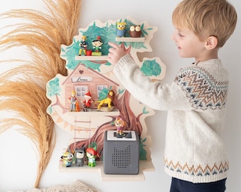 Toniebox Regal personalisiert, Tonieregal, Kinderzimmer Deko, Aufbewahrung Kinderzimmer, Kinder, Magnetisches Tonie Regal, Baumhaus