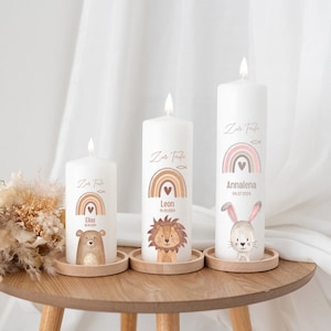 Taufkerze, Taufkerze Junge, Taufkerze Mädchen, Kerze Taufe, Taufkerze Löwe, Taufe, Taufgeschenk, Geschenk zur Taufe, Taufe Kerze