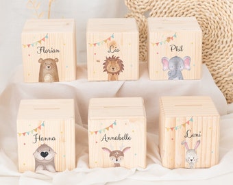 Spardose personalisiert Kind, Spardose Kinder, Spardose, Spardose Holz, Kids and Baby, Babygeschenke, Spardose Baby, Taufe