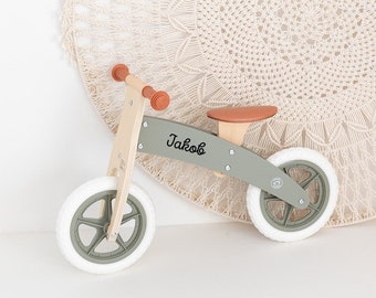 Draisienne en bois, draisienne enfant, draisienne personnalisée, draisienne en bois, enfants, cadeau 2ème anniversaire, draisienne beige, draisienne d'apprentissage, vélo enfant